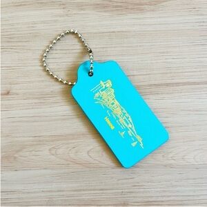 COACH Limited Edition Bag Charm Logo Gold Chain Hawaii Stamp
Large Size